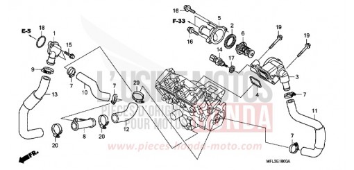 THERMOSTAT CBR1000RRA de 2010